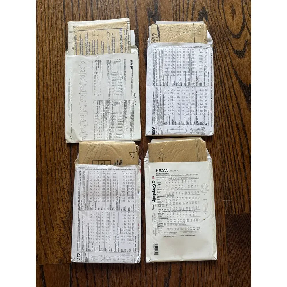 4-Piece Lot 2020 UnCut Factory Folded Sewing Pattern Size Volup Plus ~18W-28W